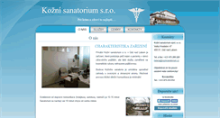 Desktop Screenshot of koznisanatorium.cz